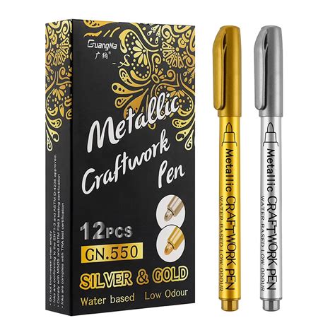 metallic gold fabric marker|hobby craft fabric pens.